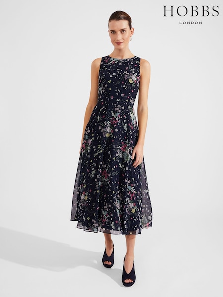 Hobbs Blue Petite Petite Carly Dress (364742) | €216