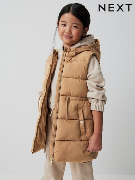 Neutral, Creme - Gepolsterte Weste mit Kapuze (3-16Jahre) (365137) | 35 € - 45 €