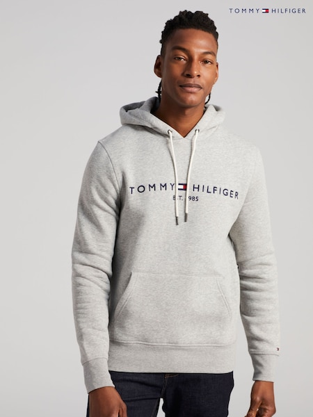 Tommy Hilfiger Grey Tommy Hilfiger Green Logo Hoodie (365467) | $192