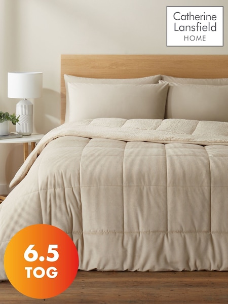 Catherine Lansfield Natural Cosy Cord EasyCare Coverless 6.5 Tog Duvet (365582) | €66
