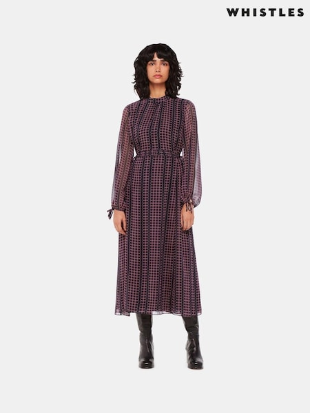Whistles Circle Link Ivy Black Dress (365687) | €89