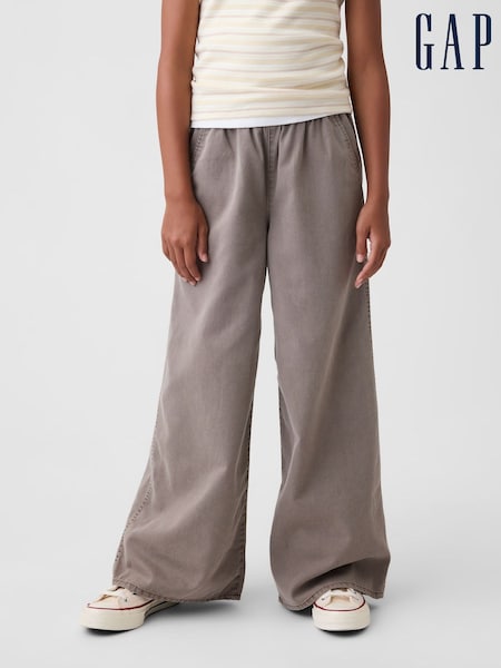 Brown - Gap Easy Wide-leg Utility Trousers (4-13yrs)