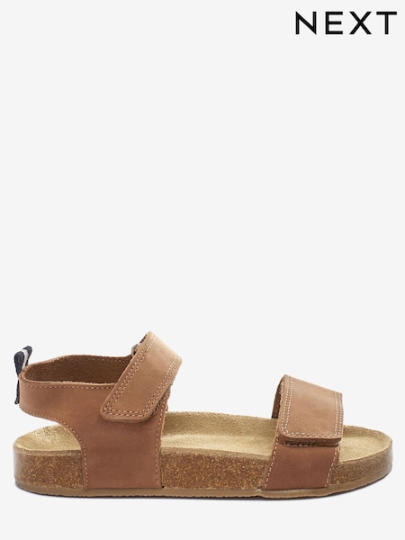 Tan Brown Wide Fit (G) Corkbed Comfort Sandals (366839) | € 2 - € 3