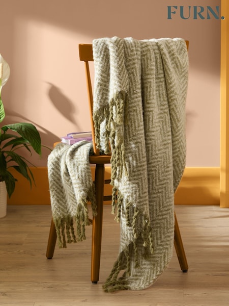 Furn Tweedie Brushed Herringbone 130x180cm Throw