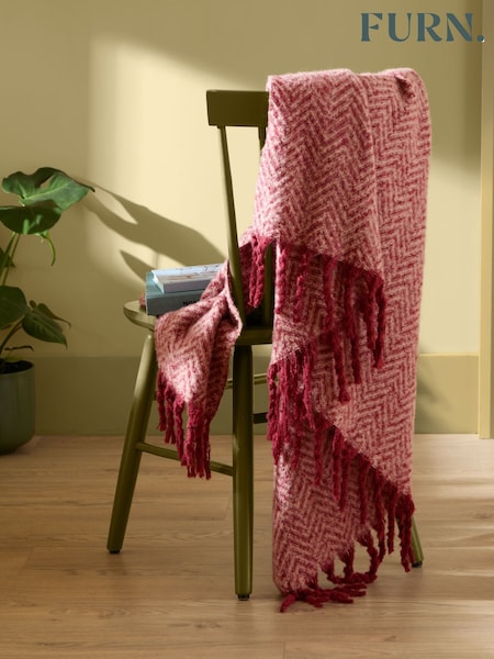 Furn Tweedie Brushed Herringbone 130x180cm Throw