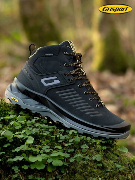 Black - Regular Grisport Cruise Black Wide Toe Box Boots