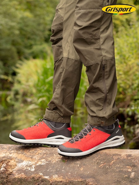 Red - Regular Grisport Phoenix Walking Shoes