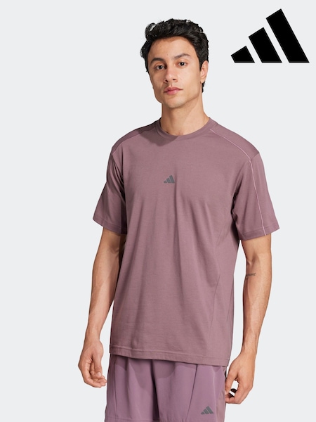 adidas Purple Yoga T-Shirt (368577) | AED102