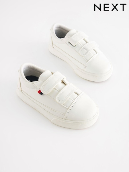 Alb - Pantofi sport cu scai și baretă (368881) | 69 LEI - 89 LEI