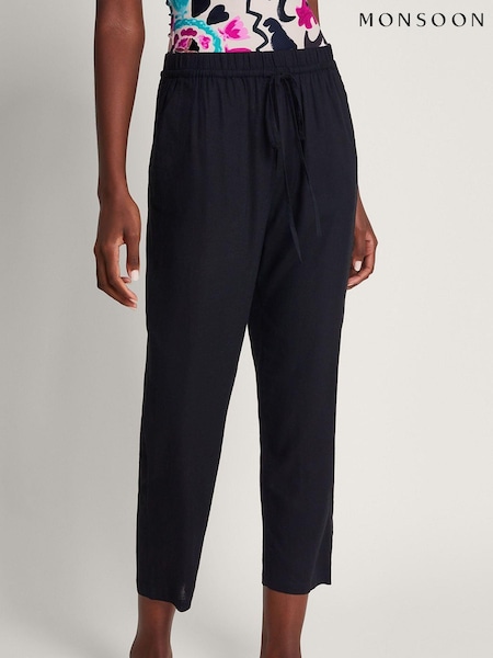 Monsoon Black Crop Penina Trousers (369833) | €30