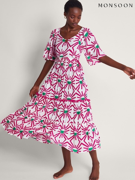Monsoon Zamora Geometric Sun Dress (369872) | €53