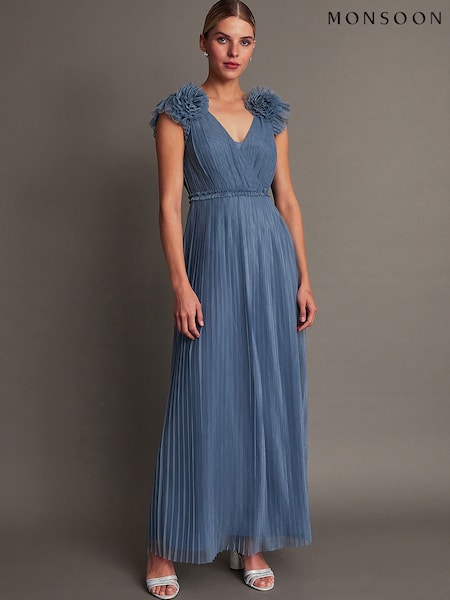 Monsoon Wendy Pleated Maxi Dress (371016) | €43