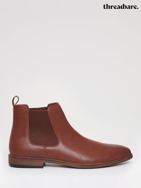 Καφετί - Regular Threadbare Chelsea Boots