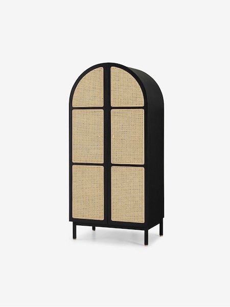 MADE.COM Black Stain Oak and Rattan Ankhara Wardrobe (371886) | €1,511