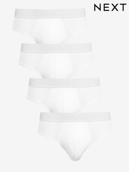 White 4 pack Cotton Rich Briefs (372305) | €23