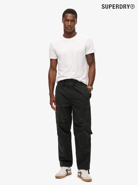 שחור - Superdry Parachute Grip Trousers (372337) | ‏277‏₪