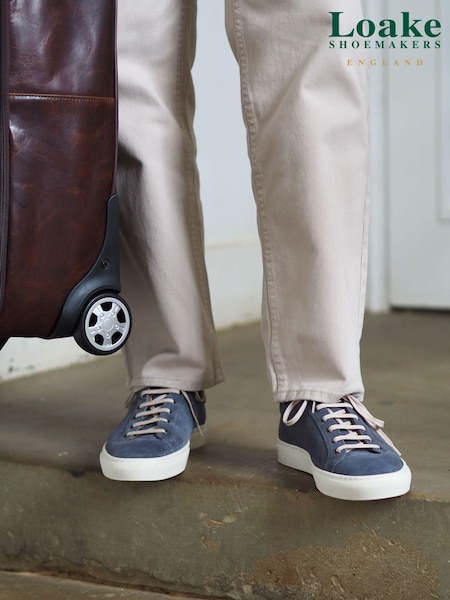 Loake Blue Dash Suede Capped Toe Sneakers (372959) | €95