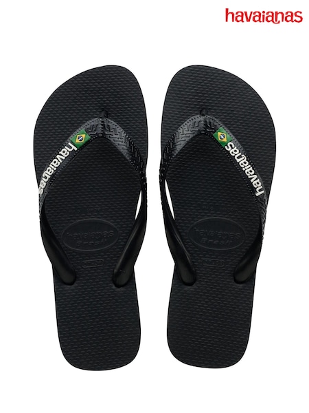 Negro - Havaianas Brasil Logo Flip Flop (373109) | 42 €
