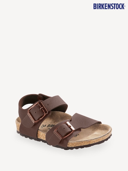 Birkenstock Brown Kids New York Birko Flor Sandals (373259) | €87