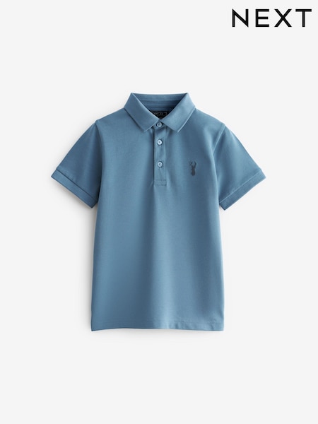 Blue Mid Short Sleeve Polo Shirt (3-16yrs) (373568) | $12 - $21
