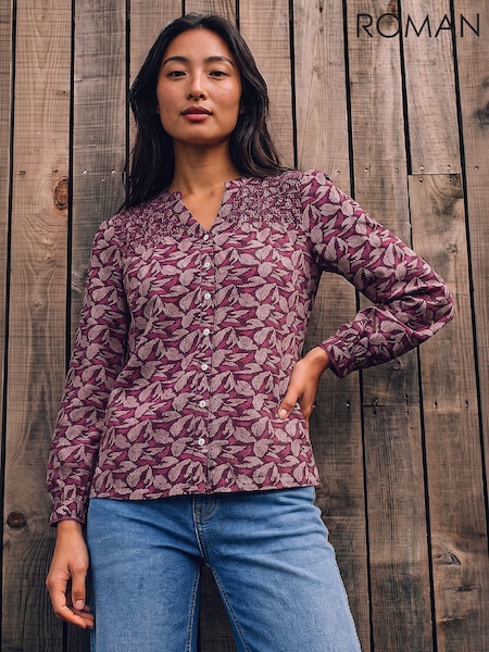 Red - Roman Petite Stretch Shirt