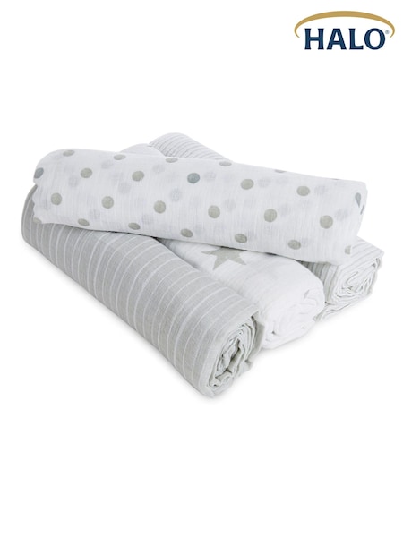 aden + anais White Essentials Seashore Muslin Blanket 4 Pack (112 X 112cm) (373751) | €13