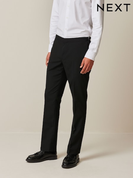 Чорний - Slim Fit Suit Trousers With Side Adjuster (374498) | 1 300 грн