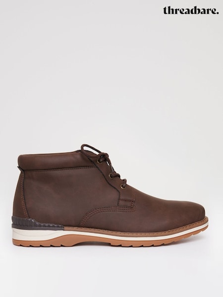 Коричневый - Regular Threadbare Lace Up Boots
