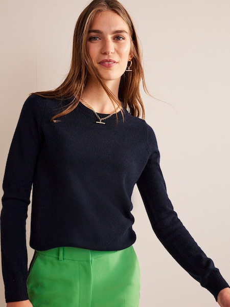 Boden Blue Eva Cashmere Crew Neck Jumper (374783) | €199