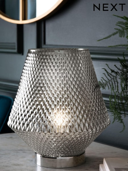 Chrome Battery Operated Medium Tapered Ambient Lamp (375377) | €33