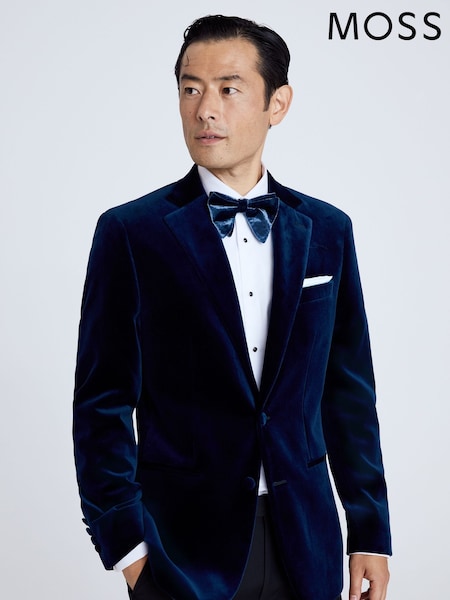 MOSS Blue Regular Fit 100% Cotton Jacket (375491) | R$ 1,965