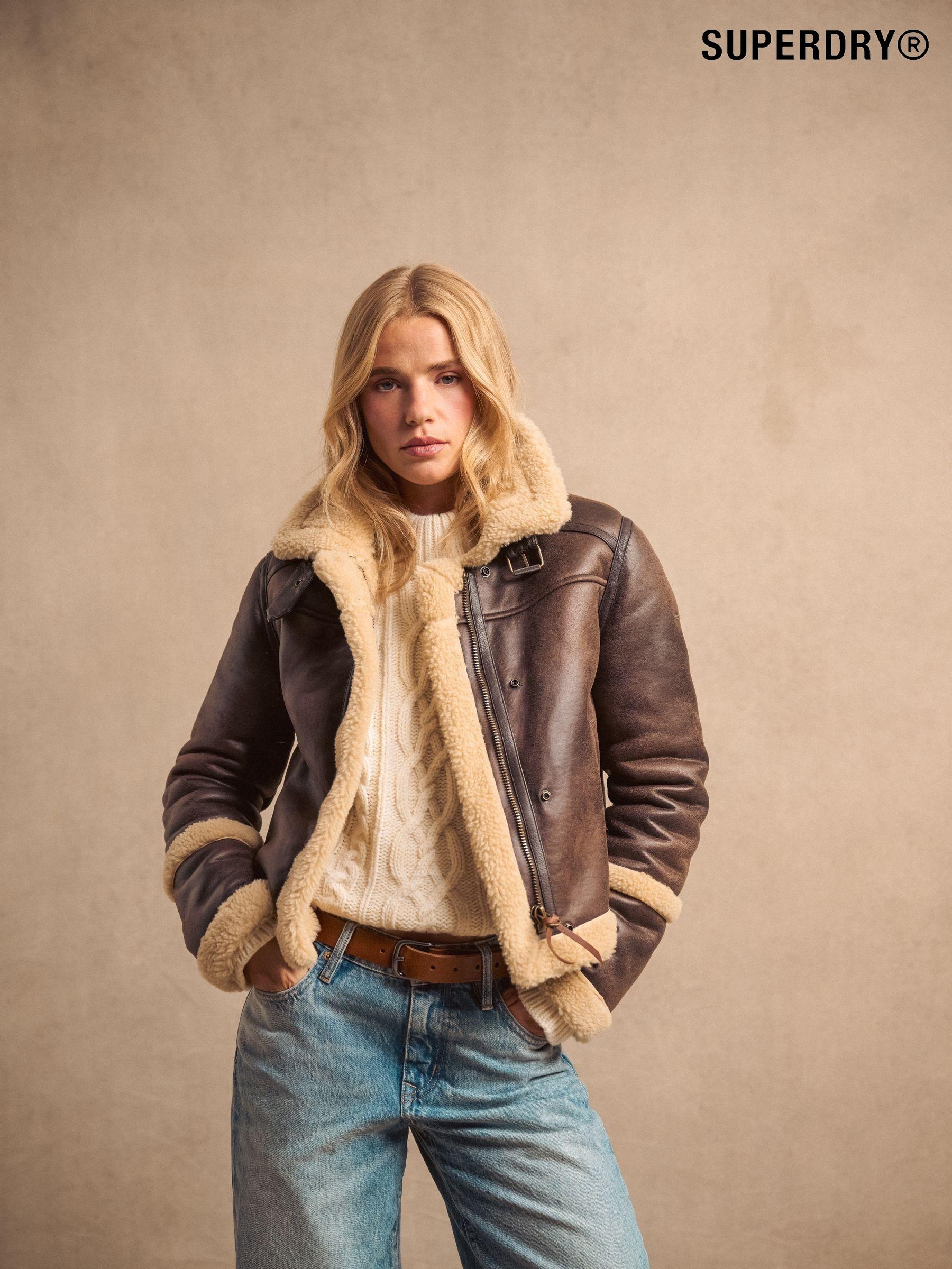 Long trailsman shearling jacket outlet