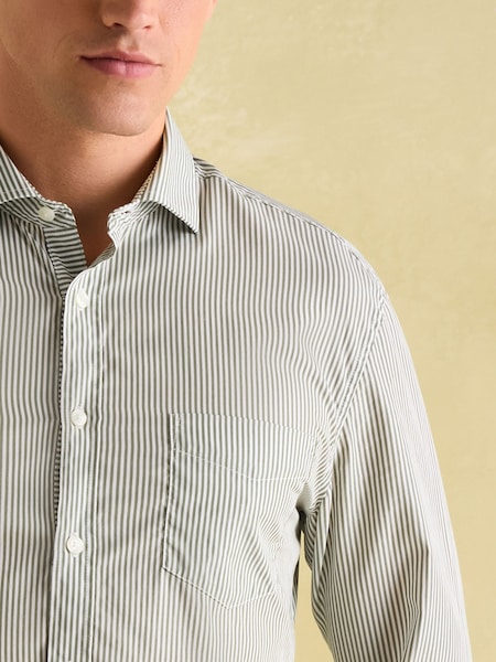 Joules Green Stripe Cotton Shirt (376697) | €41.50