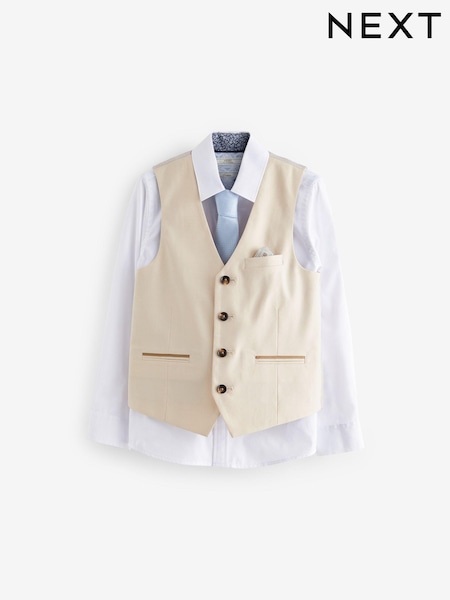 Neutral Waistcoat Set (12mths-16yrs) (376821) | AED91 - AED118