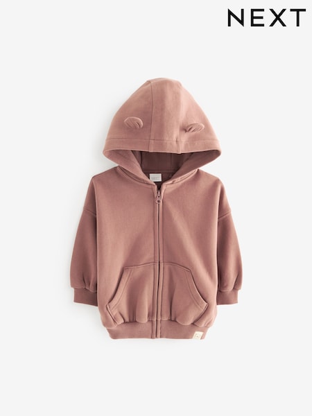 Brown Zip Through Hoodie (3mths-7yrs) (377547) | AED35 - AED42