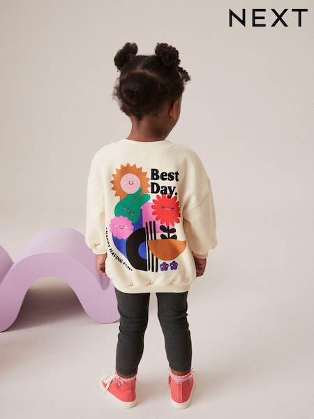 Cream Sweatshirt & Leggings Set (3mths-7yrs) (377694) | €8.50 - €11.50