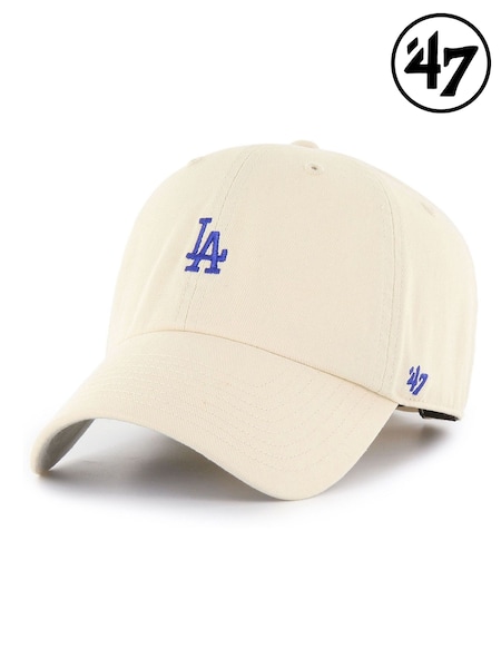 Natural - Regular 47 Brand La Dodgers Base Runner Clean Up Hat