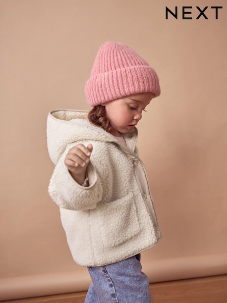 Cream - Hooded Zip Fleece Jacket (3mths-7yrs) (378041) | € 20 - € 22