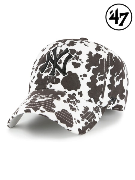 White - Regular 47 Brand Cow Print New York Yankees Bessie Clean Up Hat