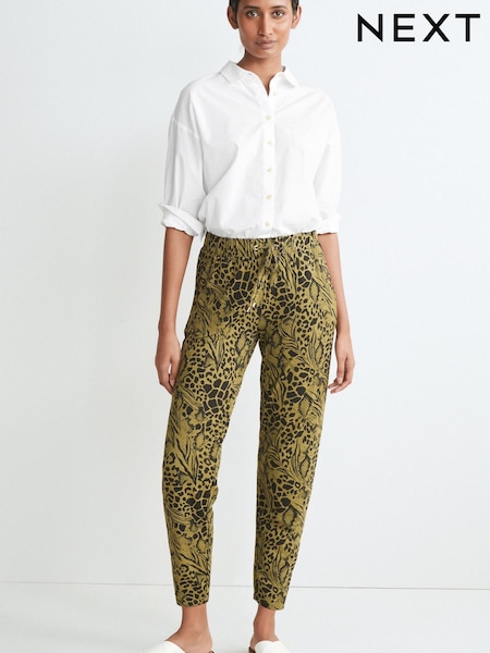 Khaki Print - Jersey Joggers (378175) | 5 €