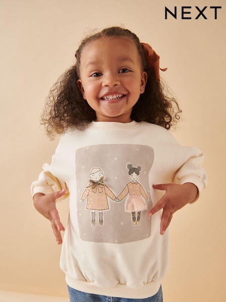 أبيض - Sweatshirt (3mths-7yrs) (378214) | ‏46 ر.س.‏ - ‏54 ر.س.‏