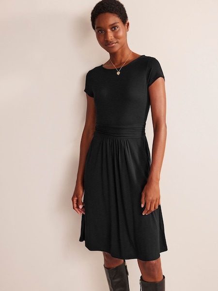 أسود Ground - Boden Amelie Jersey Dress (378352) | ‏291 د.إ.‏