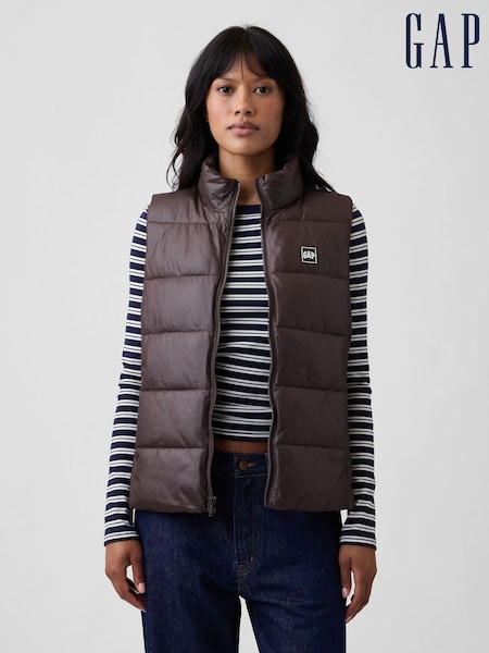 Braun - Gap Relaxed Puffer Gilet