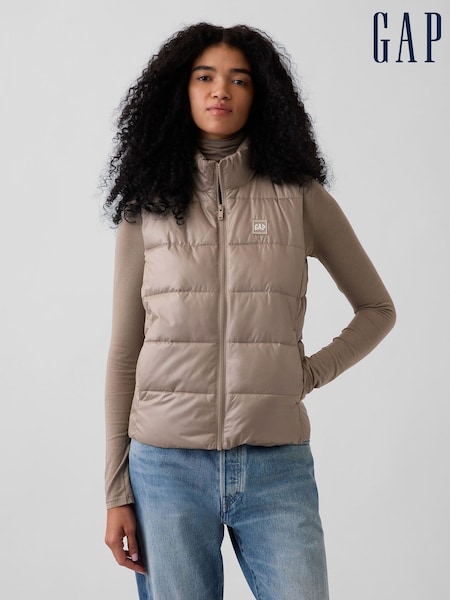 Bēšs - Gap Relaxed Puffer veste