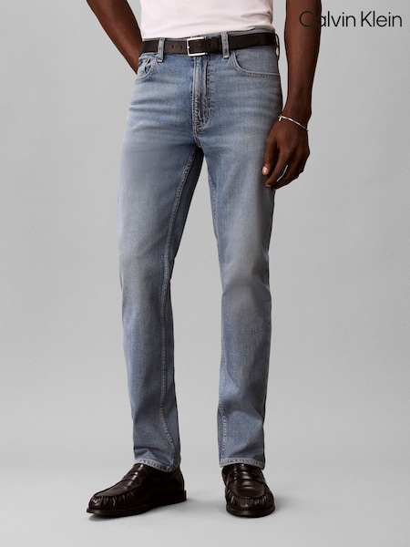 Blue - Regular Calvin Klein Slim Straight Jeans