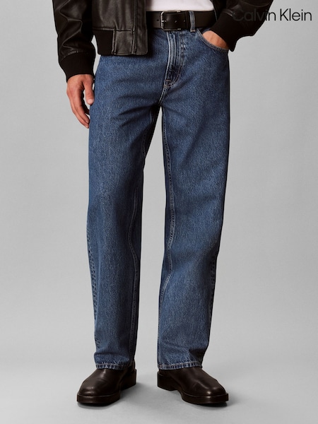 أزرق - Regular Calvin Klein 90s Straight Jeans