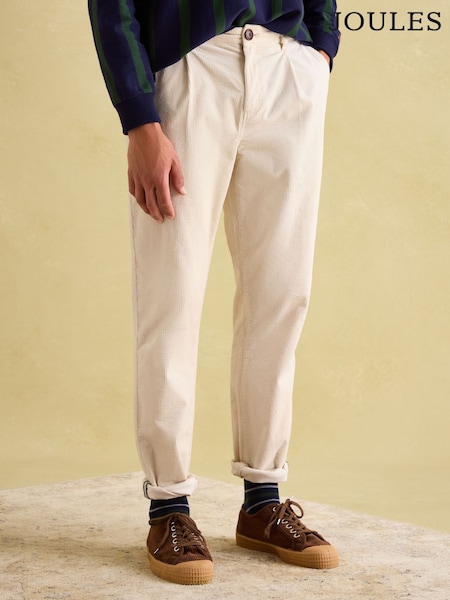 Joules Oaksey Cream Jumbo Cord Trousers (379492) | €33