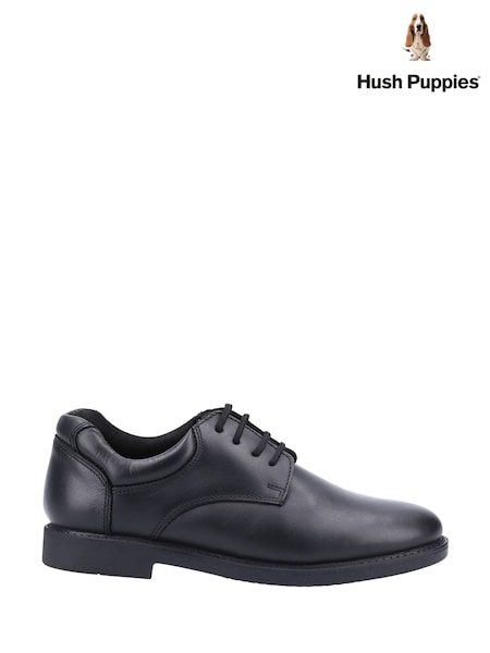 Hush Puppies Black Tim Senior School Shoes (379516) | 360 zł
