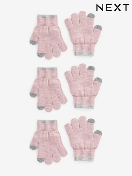 Pink - 3 Pack Touch Tip Magic Gloves (3-16yrs) (379772) | 5 € - 7 €