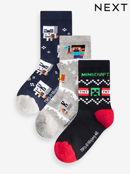 Minecraft Christmas License Socks 3 Pack (379937) | €8 - €9